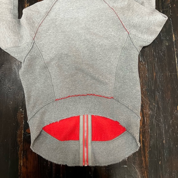 Lululemon jacket hoodie grey orange size 8 - Picture 8 of 11